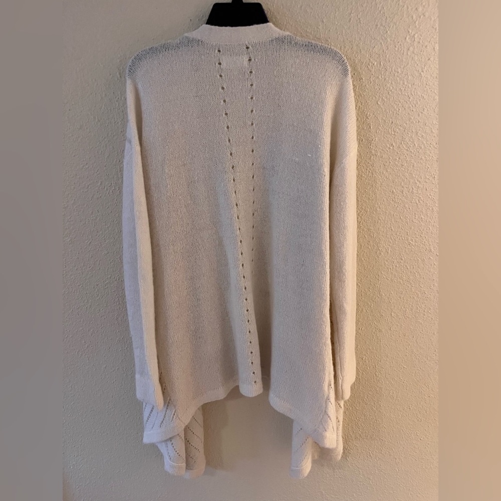 Lou& Grey Cream White Wool Alpaca Blend Cardigan L - Picture 4 of 4